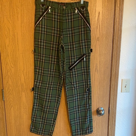 Morbid Threads Other - Morbid Threads Green Plaid Pants